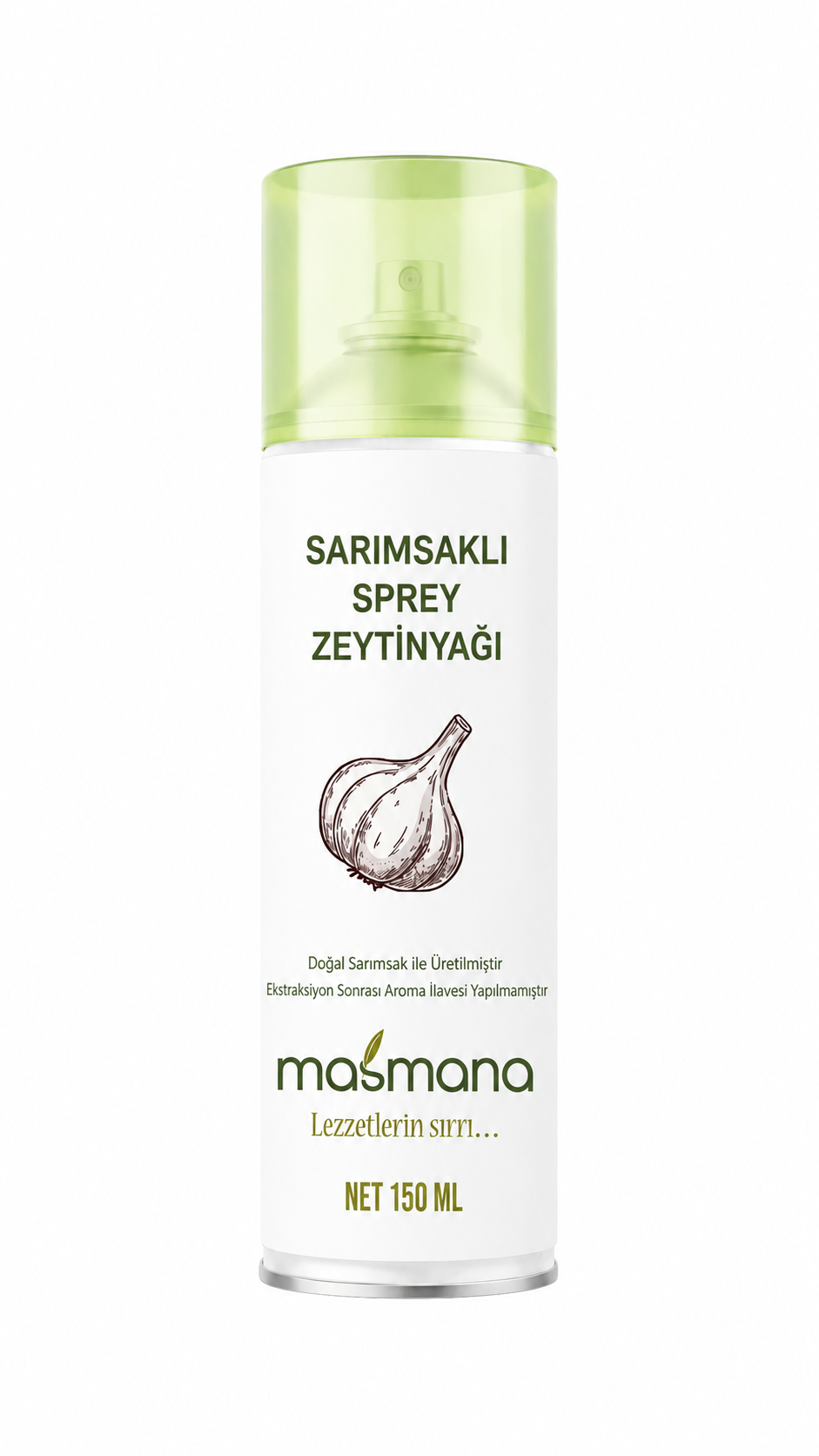 Sarımsaklı Sprey Zeytinyağı – 150 ml