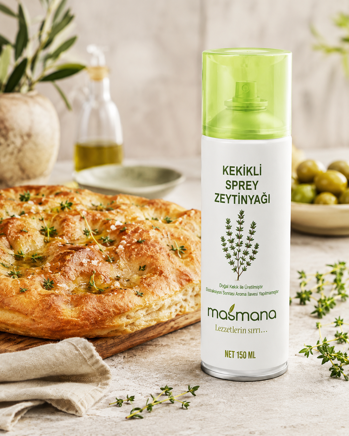 Kekikli Sprey Zeytinyağı – 150 ml