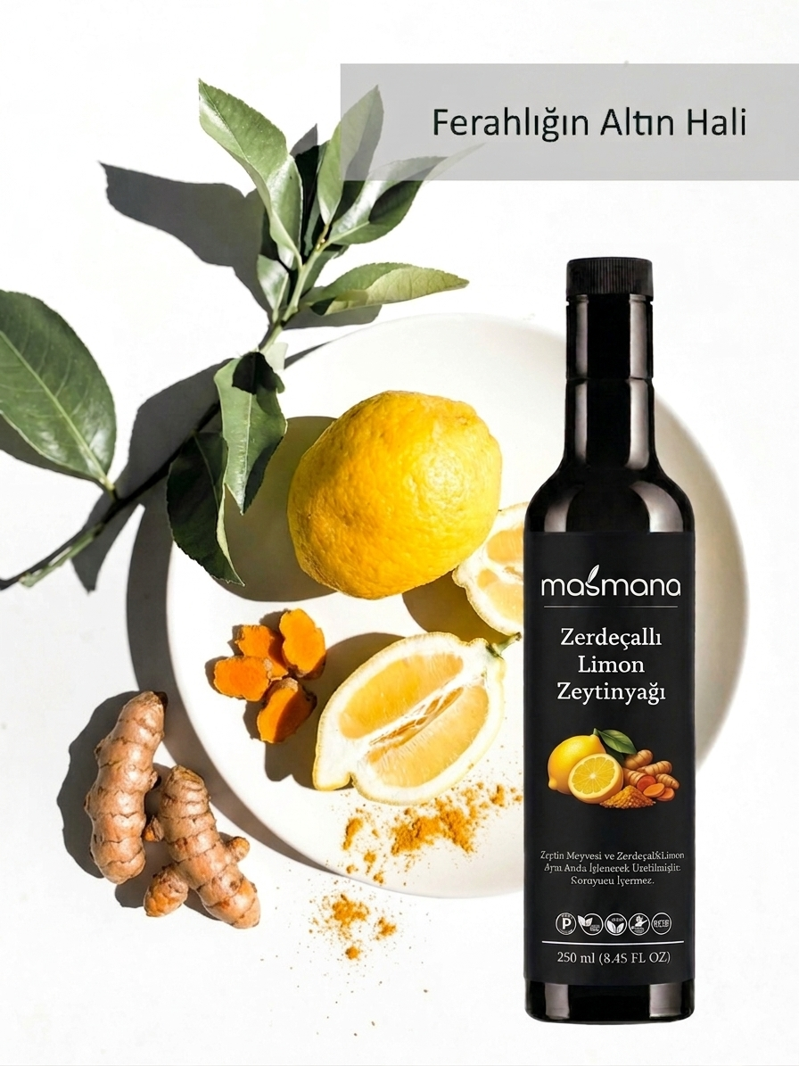 Masmana Turmeric & Lemon-Flavoured Extra Virgin Olive Oil 250 ml
