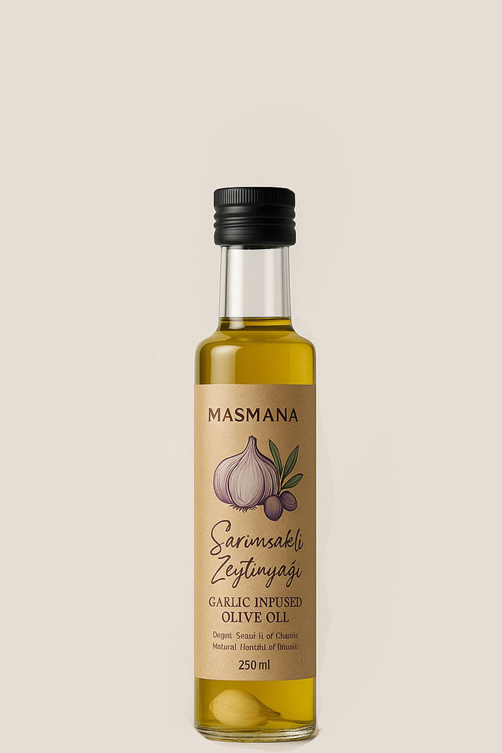 Sarımsak Çeşnili Zeytinyağı 250 ml