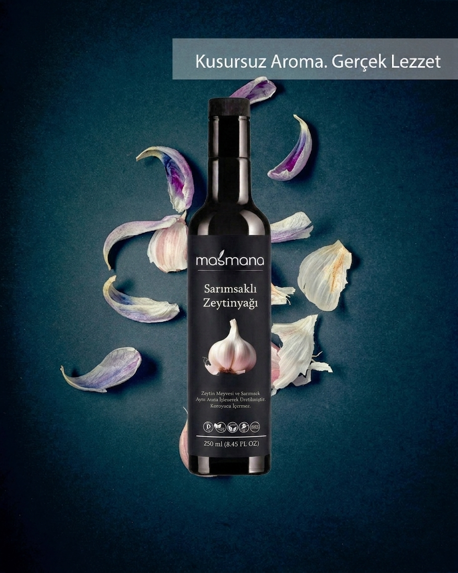 Sarımsak Çeşnili Zeytinyağı 250 ml